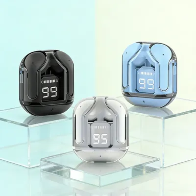 TWS LED 150mAh 파워 디지털 디스플레이 헤드셋 무선 헤드폰 파워 디지털 디스플레이 스테레오 사운드 이어폰 (스마트폰용)